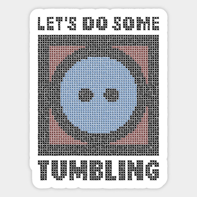 Let's Do Some Tumbling - faux embroidery Sticker by Colette